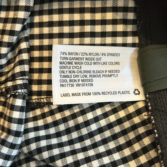 Wild Fable black and white gingham pants - Picture 5 of 7